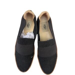 UGG Women's Sammy Slip On Shoes Black Knit Fabric Flat Sneakers Size 7